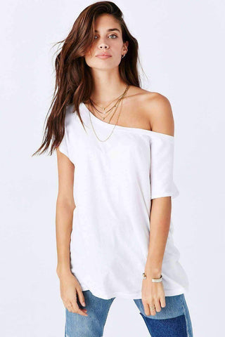 Image of Off The Shoulder Tee Dress