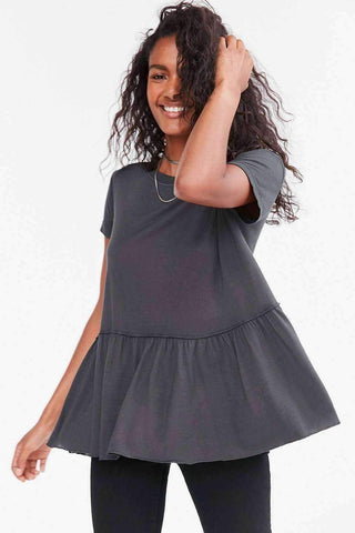 Image of Dusty Road Peplum Tee Dress