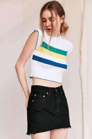 Image of Urban Renewal Low Rise Dark Denim Mini Skirt