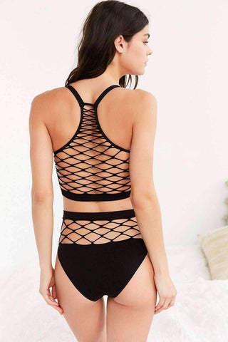 Image of Out From Under Exploded Fishnet Bra